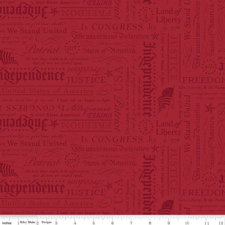 Independence 5" Stacker, Riley Blake 5-17330-42, Precut 5" USA Patriotic Icons Quilt Fabric Squares, RBD