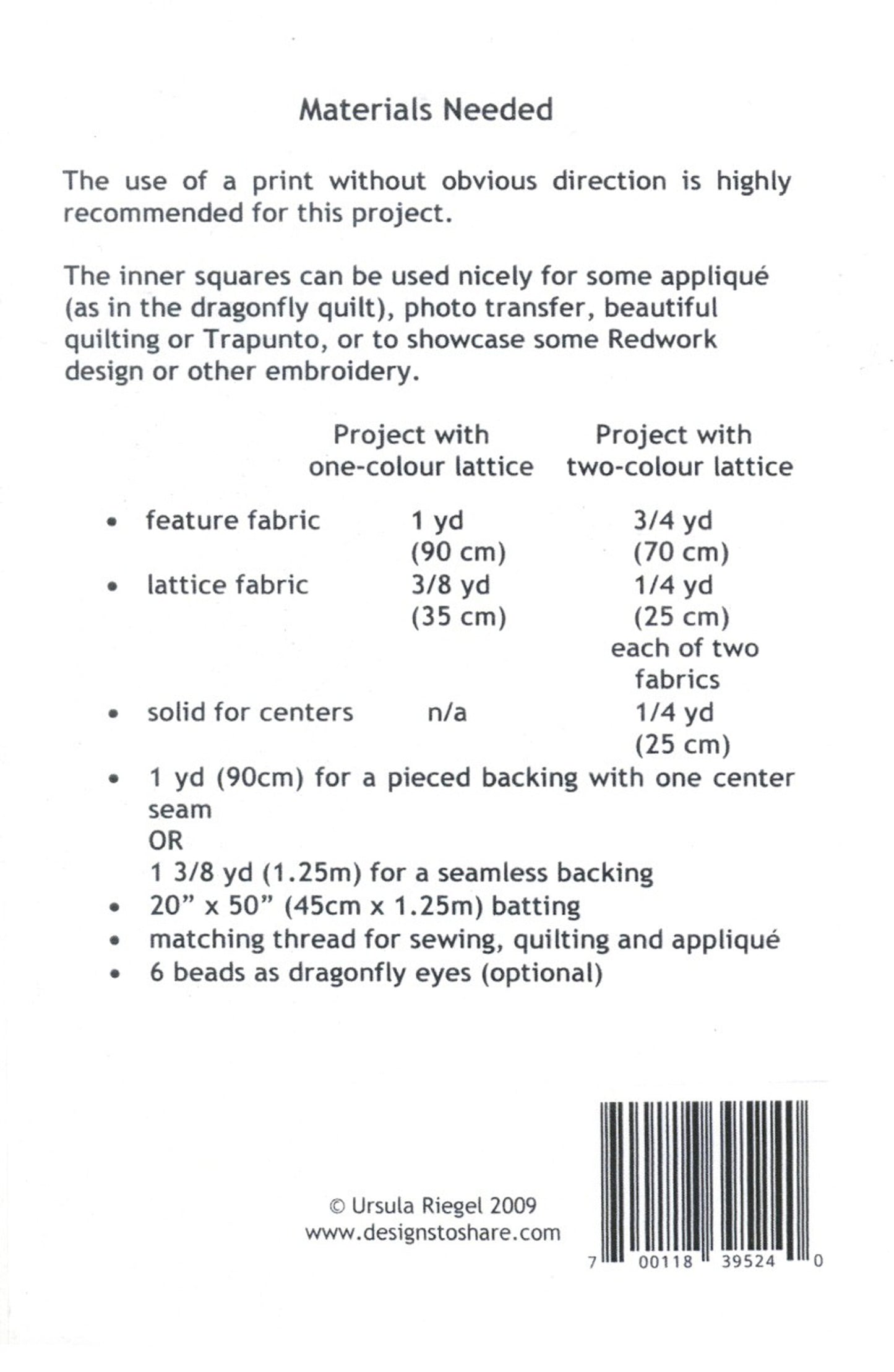 LAST CALL Serenity Table Runner Quilt Pattern, Designs to Share with You DSY182, Easy Table Topper Quilt Pattern