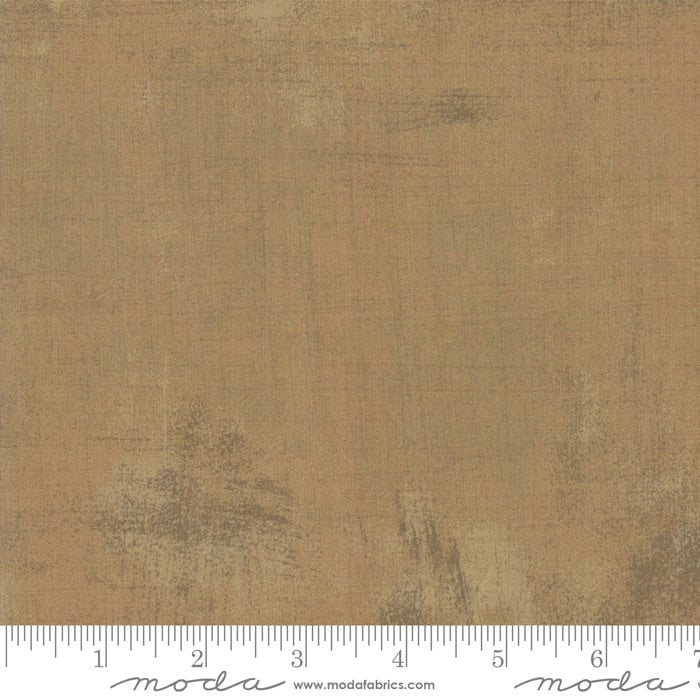 Grunge Basics - Caramel Tan Brown Fabric, Moda 30150 529, Warm Brown Tonal Fabric, By the Yard