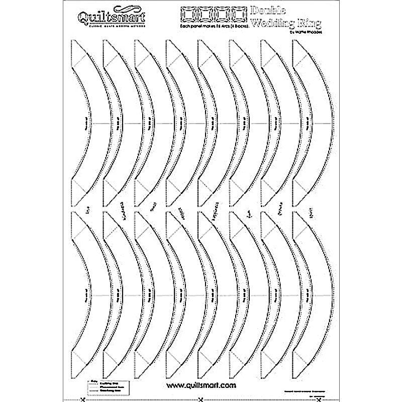 Double Wedding Ring Interfacing Refill Panel, Quiltsmart QS 65012 ...
