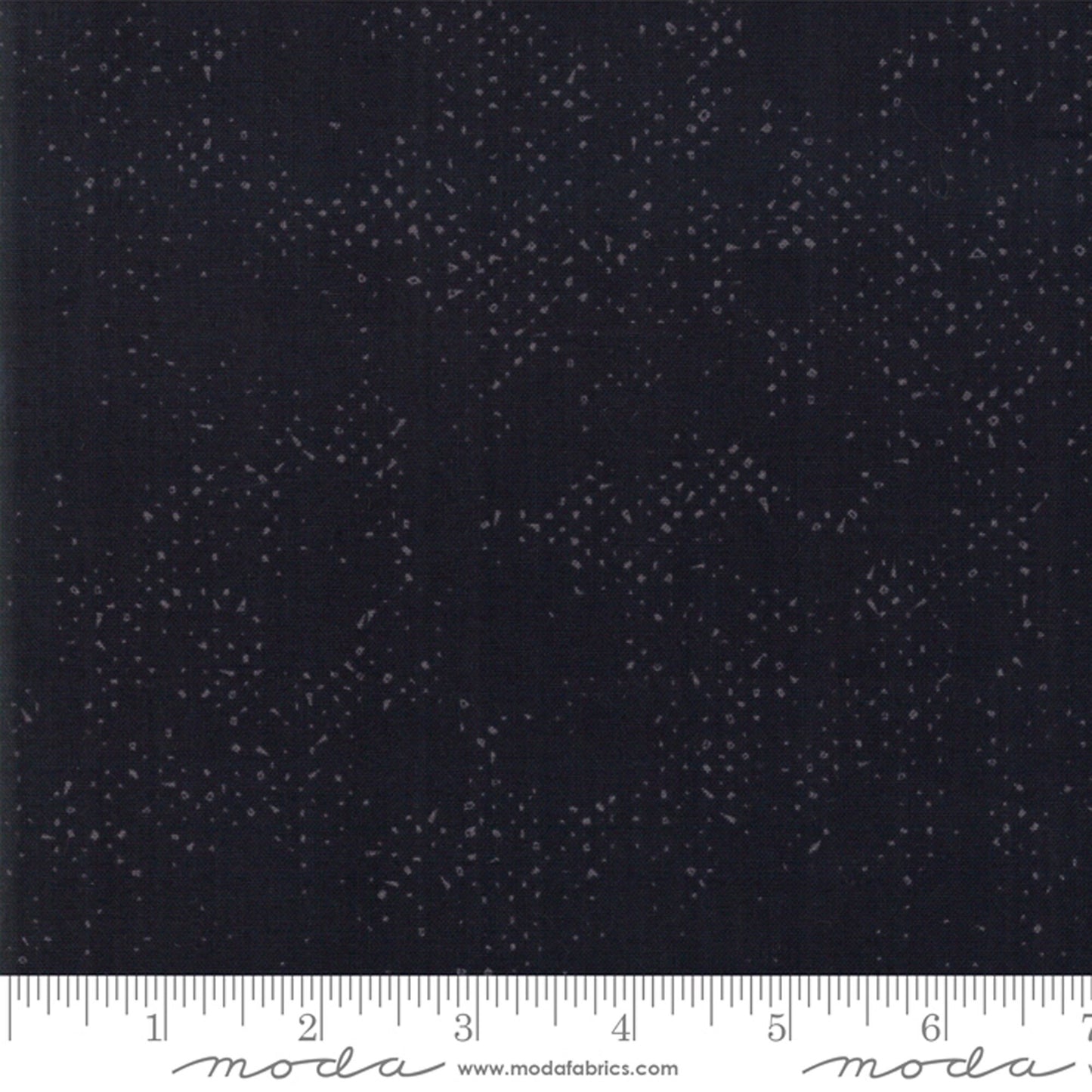 Spotted - Jet Black Tonal Dots Fabric, Moda 1660 90, Zen Chic Black Gray Texture Blender Fabric, Black Tone on Tone, By the Yard