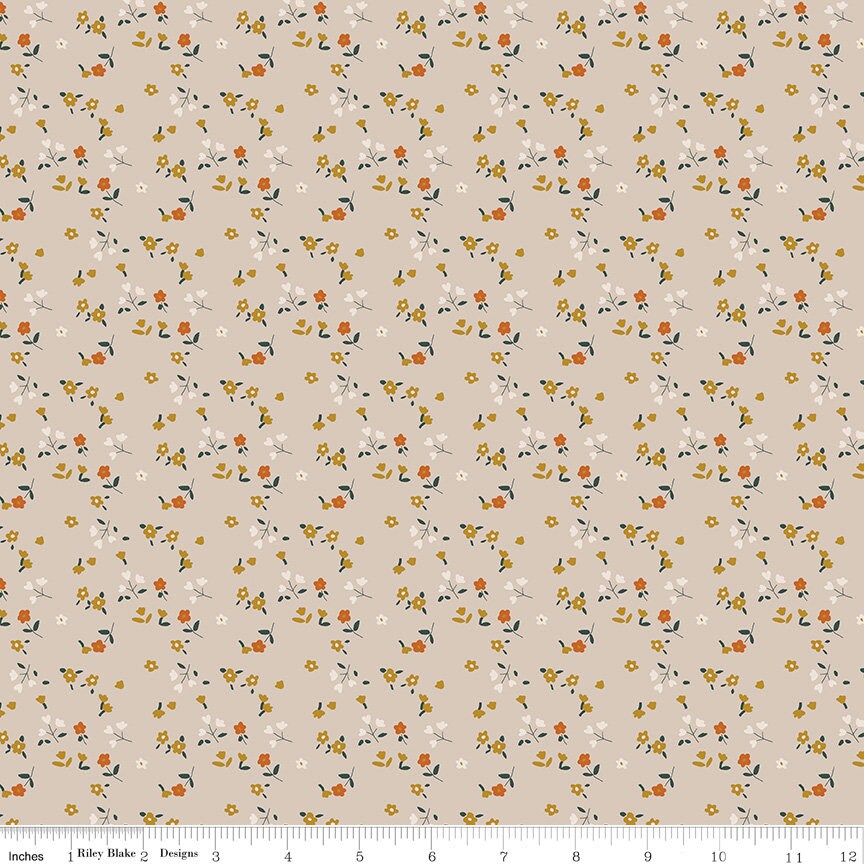 LAST CALL Forgotten Memories Rolie Polie, Riley Blake RP-12750-40, 2.5" Inch Fabric Strips, Floral Fabric Strips, Minki Kim