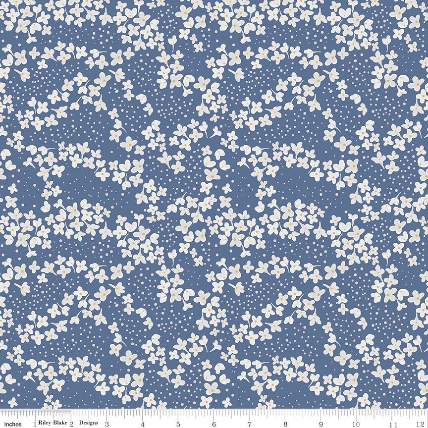 LAST CALL With a Flourish Rolie Polie, Riley Blake RP-12730-40, Precut 2.5" Inch Floral Fabric Strips, Simple Simon