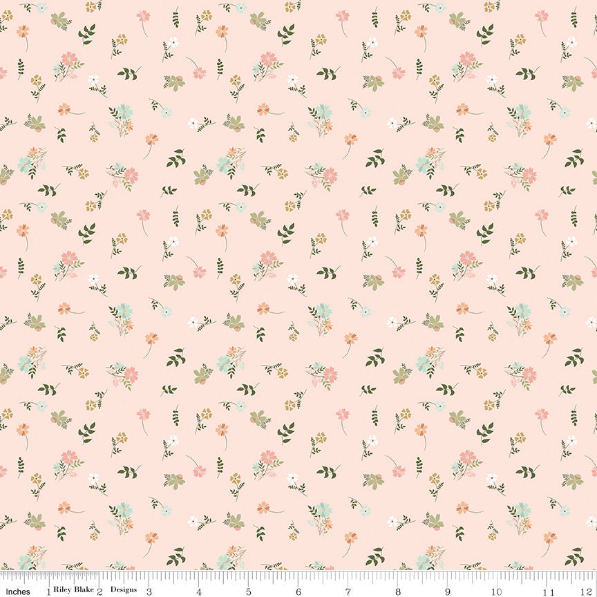LAST CALL Wild and Free Rolie Polie, Riley Blake RP-12930-40, 2.5" Inch Fabric Strips, Floral Quilt Fabric Strips, Larson