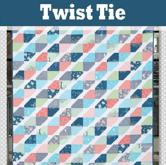 LAST CALL Twist Tie Quilt Pattern, A Bright Corner AKBC332, Fat Quarter Friendly, Baby Lap Throw Twin Queen Bed Quilt Pattern, Andy Knowlton