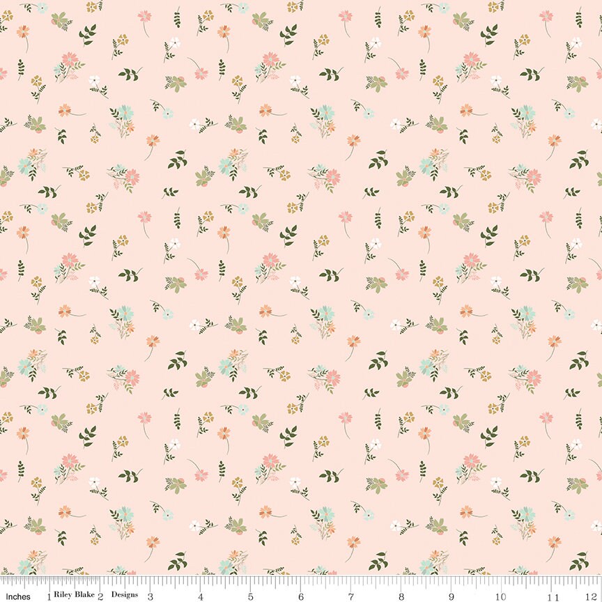 Wild and Free 10" Inch Stacker, Riley Blake 10-12930-42, State Flowers Floral Quilt Fabric Squares, Gracey Larson