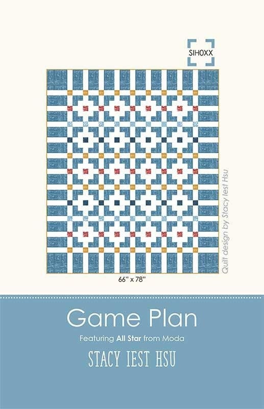 Game Plan Quilt Pattern, Stacy Iest Hsu SIH087, Yardage Friendly Beginner Quilt Pattern, Sports Inspired Quilt Pattern