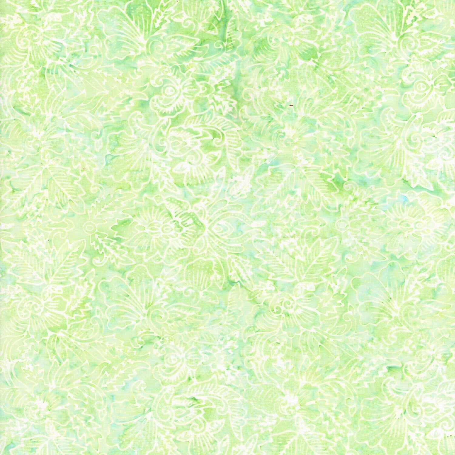 Tonga Batiks Mariposa - Pastel Green Tonal Batik Fabric, Timeless Treasures B1757 Leaf, Light Green Batiks, By the Yard