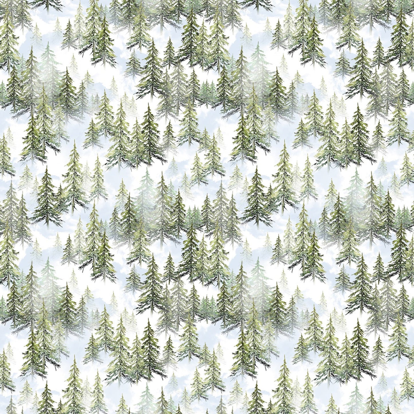 Joyful Winter Fat Quarter Bundle with Panel, Clothworks FQ0419, Christmas Xmas Animals Quilt Fabric