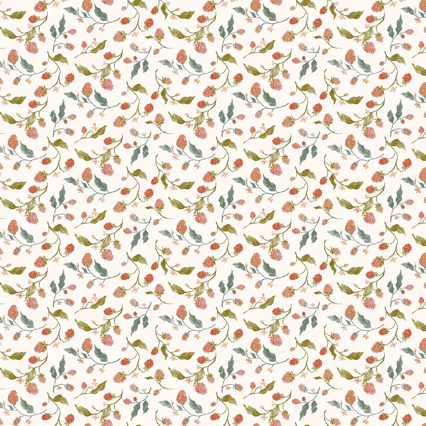 Thicket and Bramble Tiles, Figo TTHICK42-10, 10" Inch Precut Fabric Squares, Flora Fauna Nature Fabric, Jill Labieniec