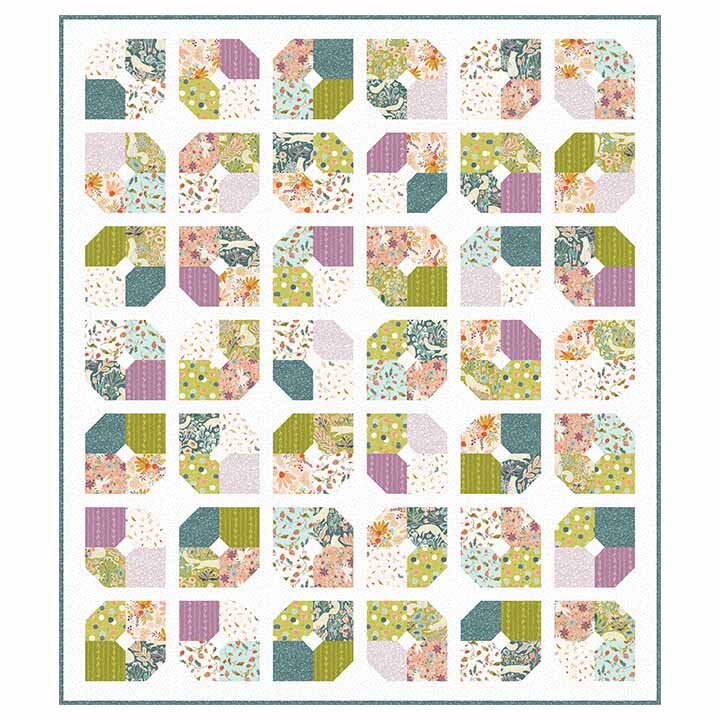 Thicket and Bramble Tiles, Figo TTHICK42-10, 10" Inch Precut Fabric Squares, Flora Fauna Nature Fabric, Jill Labieniec