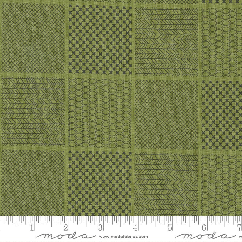 Main St Layer Cake, Moda 55640LC, 10" Precut Fabric Squares, Green Aqua Blue Black Gray Gender Neutral Layer Cake Fabric, Sweetwater