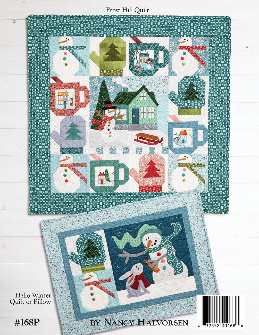 Frost Hill On Wander Lane Quilt Pattern Project BOM Book 1, Art to Heart ATH168P, Winter Xmas Snowman Sewing Quilt Project, Nancy Halvorsen