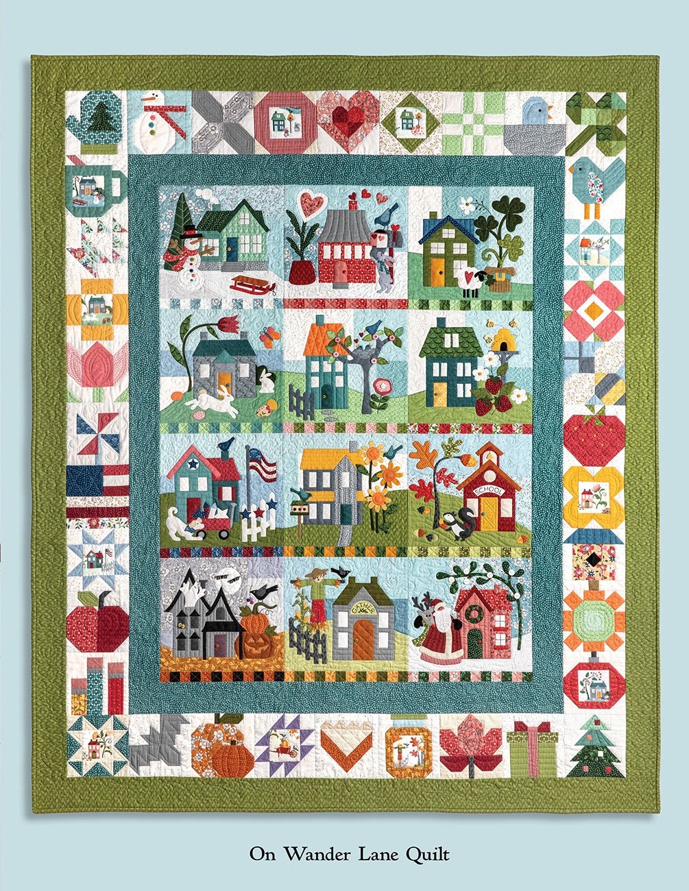 Loveland Cottage On Wander Lane Quilt Pattern Project Book 2, Art to Heart ATH169P, Hearts Valentine Sewing Quilting Project Nancy Halvorsen