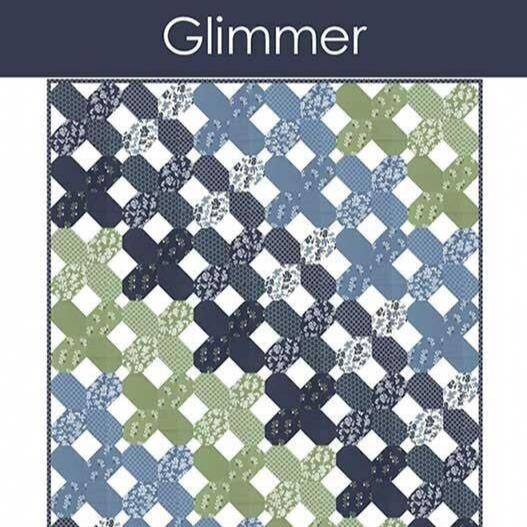 Glimmer Quilt Pattern, Busy Hands Quilts BUS0891, Yardage Scrap Friendly, Baby Lap Throw Twin Queen King Bed Quilt Pattern