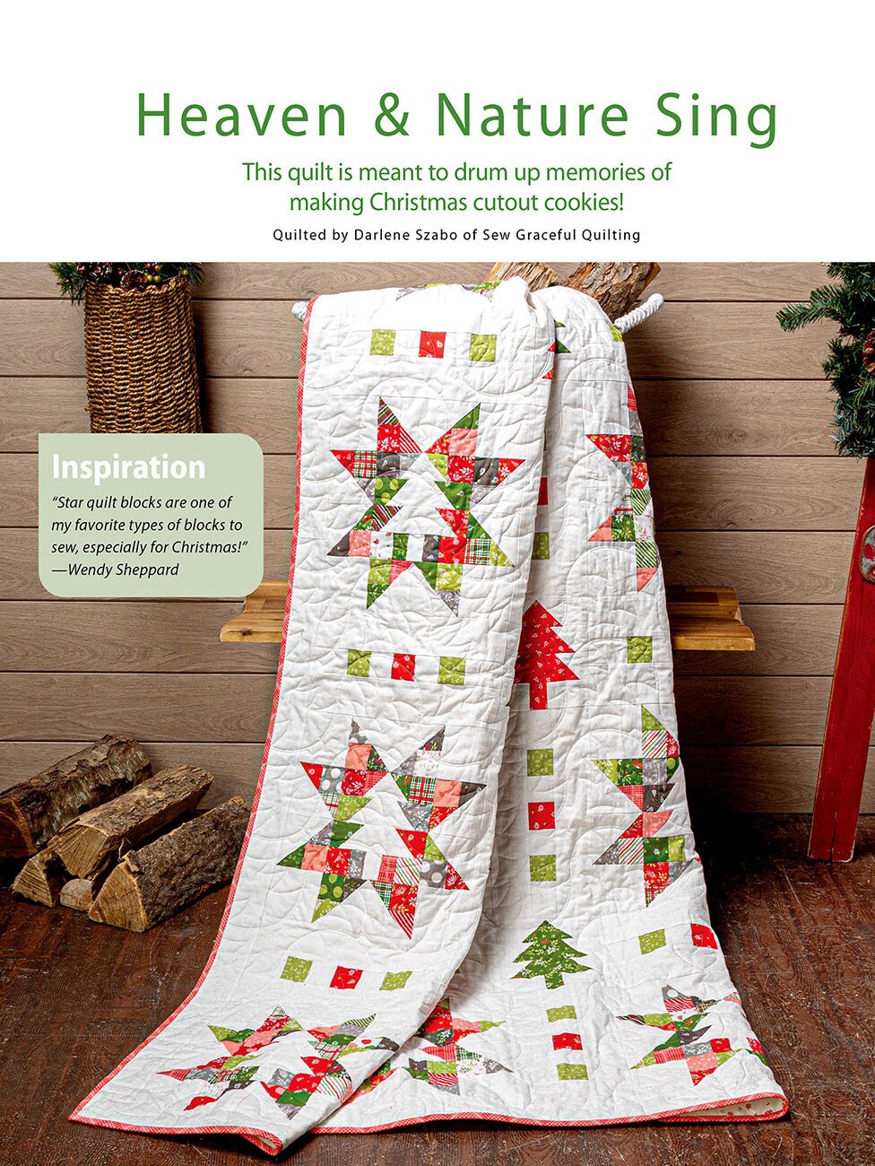 Christmas Quilting with Wendy Sheppard Quilt Pattern Book, Annie's 1415201, 9 Holiday Projects, Christmas Xmas Quilt Patterns