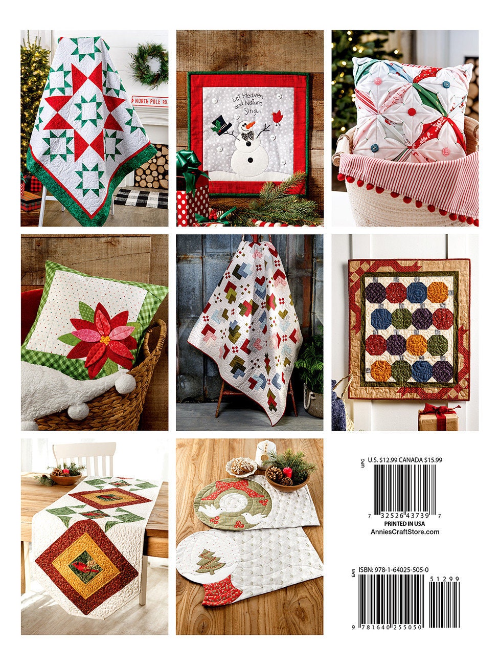 Tis the Season for Quilting Pattern Book, Annie's 1415021, Christmas Xmas Sewing Quilting Project Book, 12 Projects