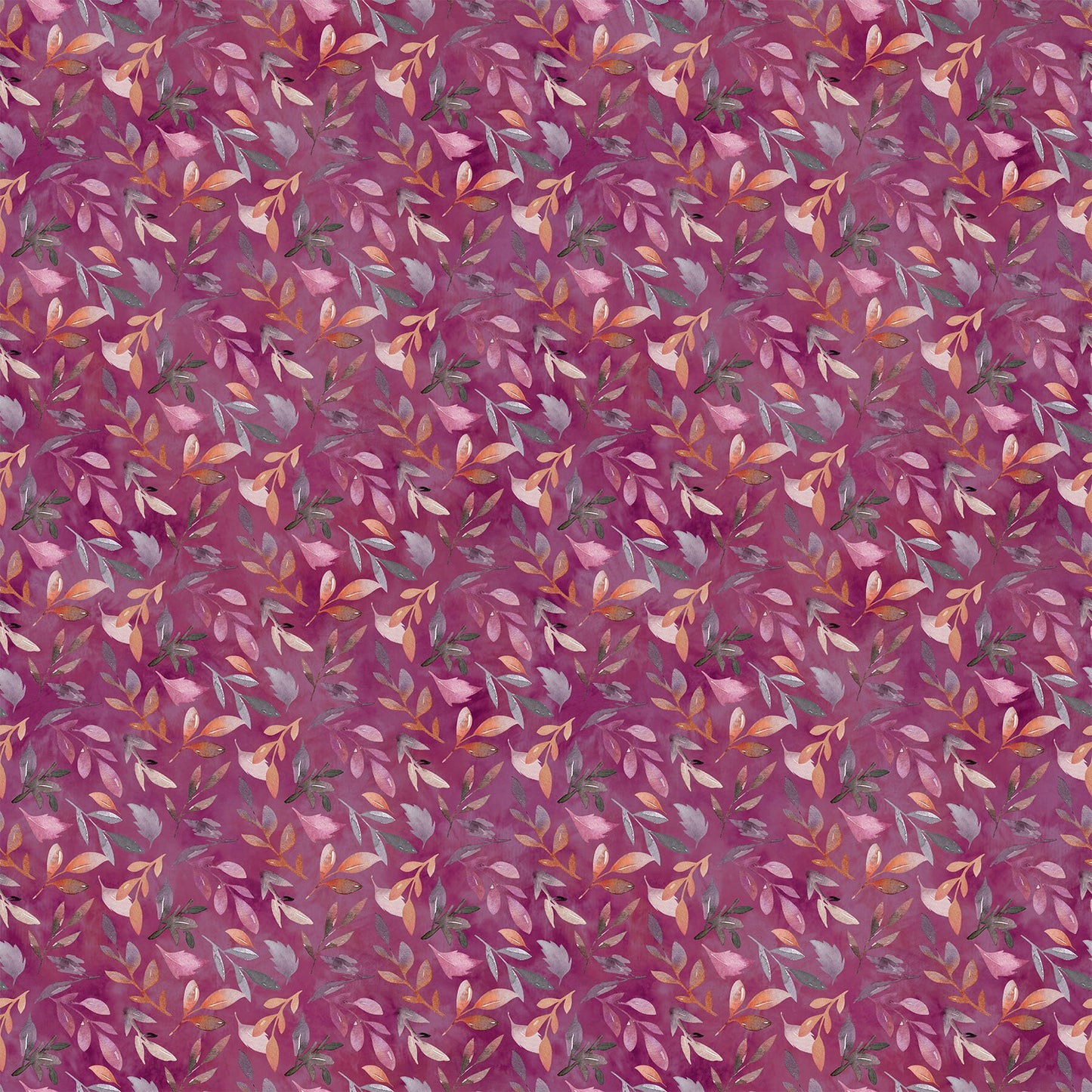 Vivian Tiles, Northcott TVIVIAN42-10, Burgundy Peach Gray Watercolor Floral Quilt Fabric, 10" Inch Fabric Squares