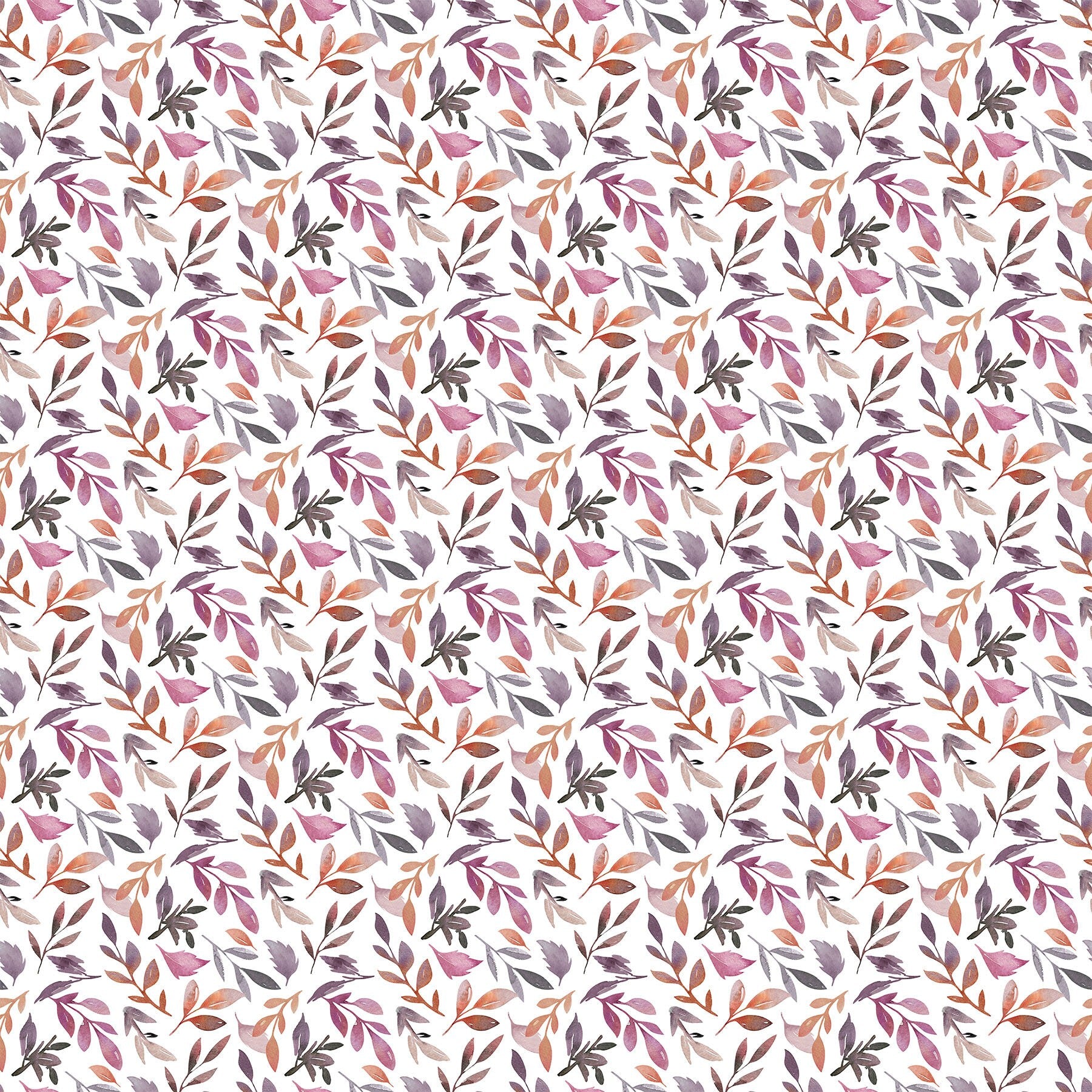 Vivian Tiles, Northcott TVIVIAN42-10, Burgundy Peach Gray Watercolor Floral Quilt Fabric, 10" Inch Fabric Squares