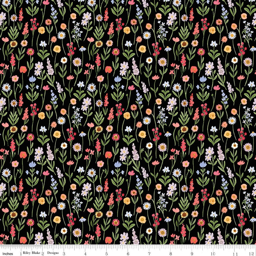 Flora No 6 Floral 5" Stacker, Riley Blake 5-14460-42, Spring Floral 5" Inch Precut Fabric Squares Stacker, Echo Park Paper