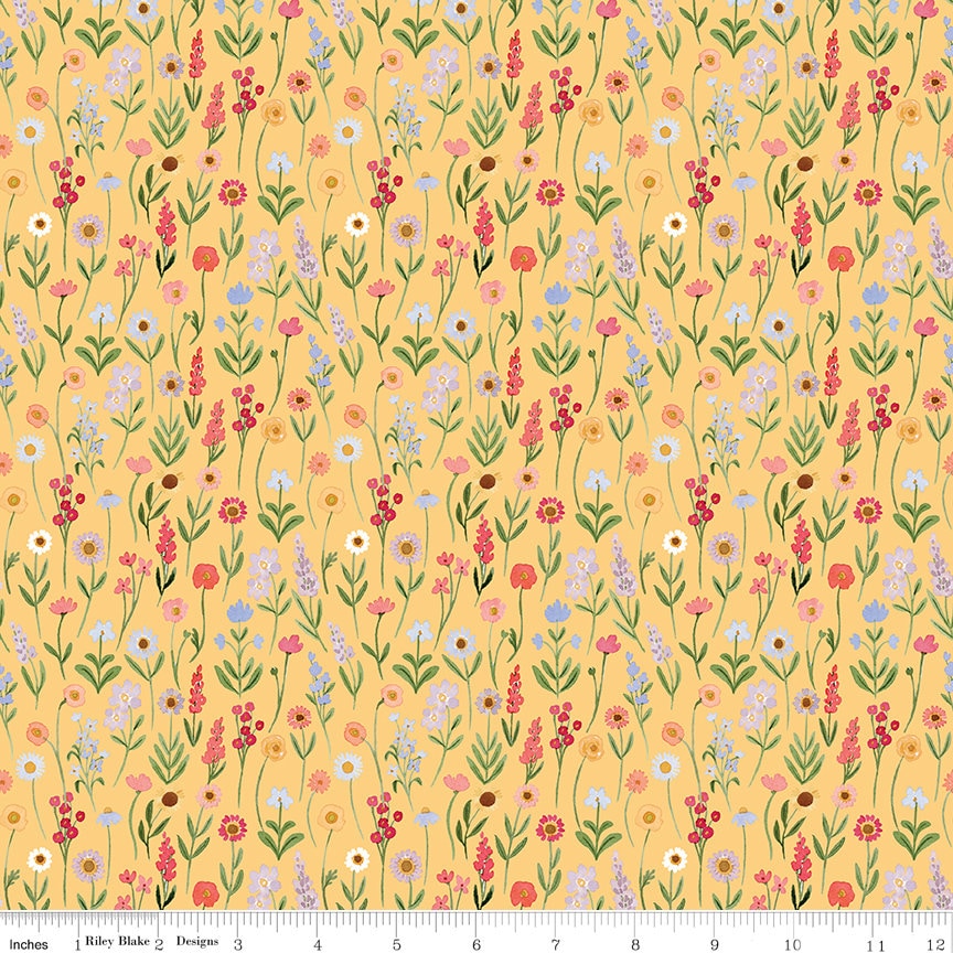 Flora No 6 Floral 5" Stacker, Riley Blake 5-14460-42, Spring Floral 5" Inch Precut Fabric Squares Stacker, Echo Park Paper