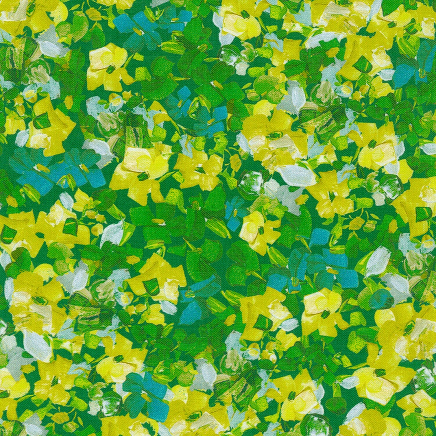 Painterly Petals 24 Piece Fat Quarter Bundle, Robert Kaufman FQ-2080-24, Bright Watercolor Floral Fabric, 18" x 22" Fat Quarter Yard Cuts